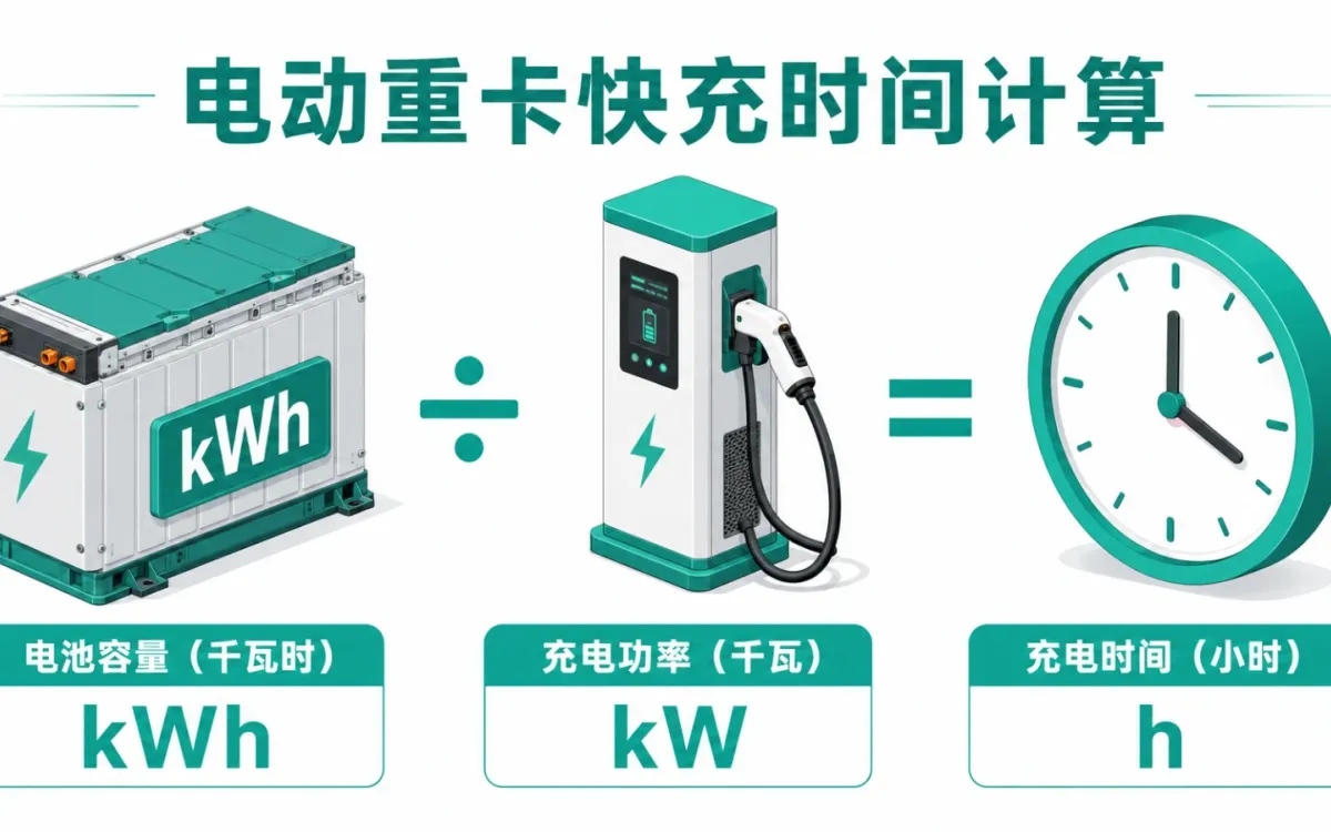 电动重卡充电要多久_重卡快充时间与液冷超充测算-特能充新能源
